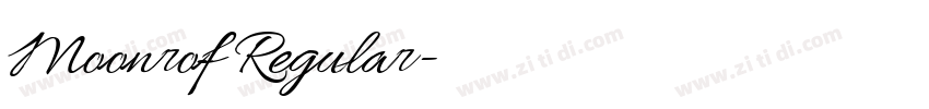Moonrof Regular字体转换